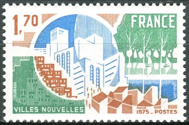 Post France (1975) MiNr. 1935 ** - Francie - Nová města - moderní město