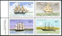 (1987) MiNr. 109 - 112 ** - Marshallovy ostrovy - 4-bl - velrybářské lodě
