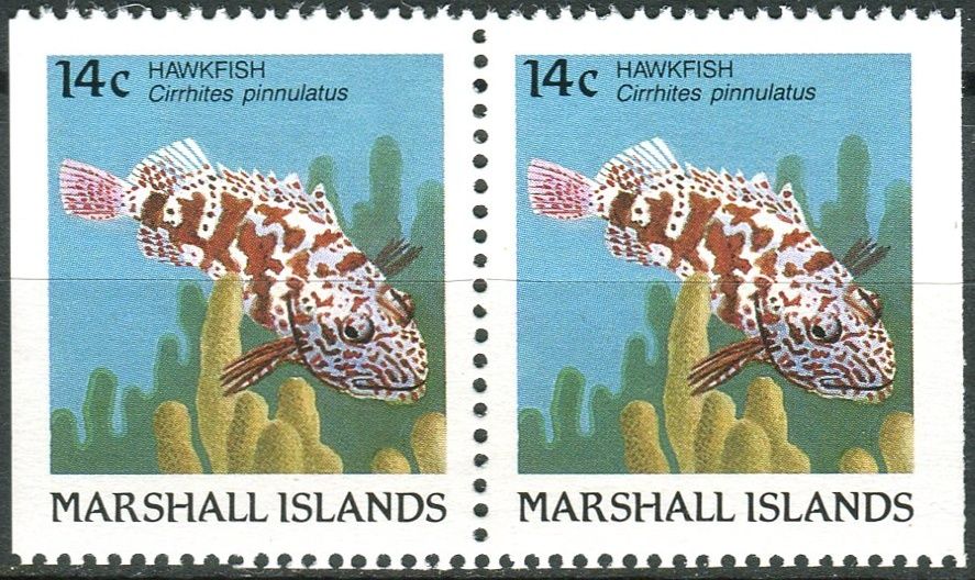(1988) MiNr. 152 D ** - Marshallovy ostrovy - 2-bl - Ryby