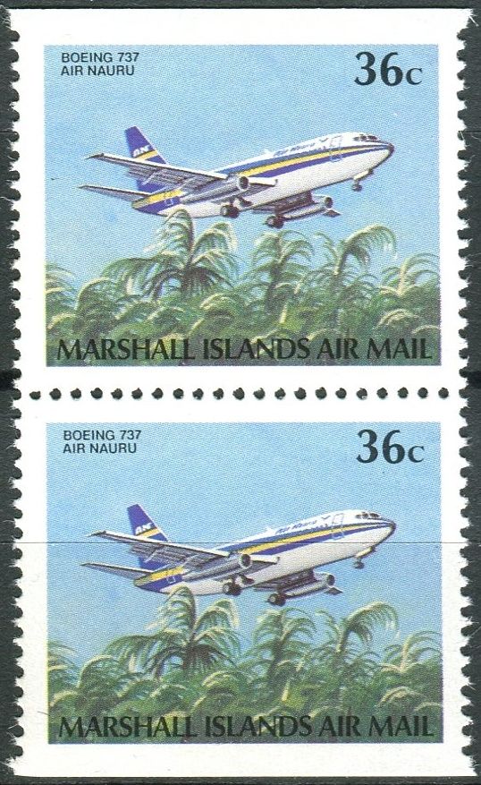 Marshall Islands (1989) MiNr. 218 D ** - Marshallovy ostrovy - 2-bl - letadla - Boeing 737