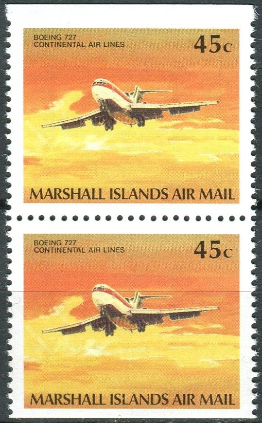 (1989) MiNr. 220 D ** - Marshallovy ostrovy - 2-bl - letadla