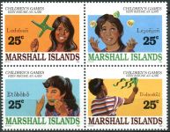 (1990) MiNr. 280 - 283 ** - Marshallovy ostrovy - 4-bl - dětské hry