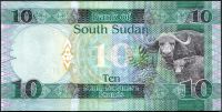 Jižní Sudán - (P 12a) 10 POUNDs (2015) - UNC