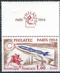 (1964) MiNr. 1480 ** - Francie - KH - Výstava "Philatec", Paříž (III)