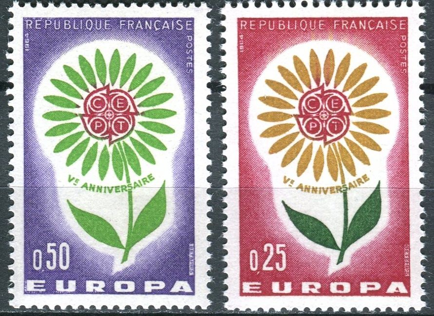 (1964) MiNr. 1490 - 1491 ** - Francie - Europa