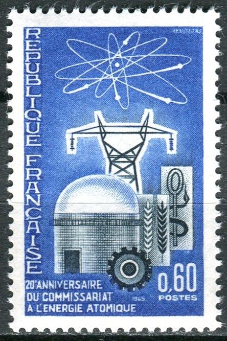 (1965) MiNr. 1526 ** - Francie - 20 let Komise pro atomovou energii