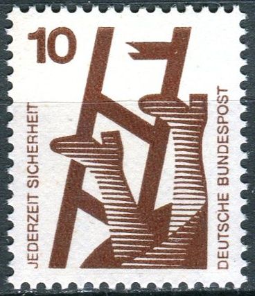 (1971) MiNr. 695 A ** - Německo - Prevence nehod (I)