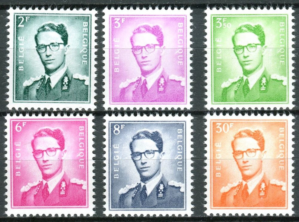 (1972) MiNr. 1126 - 1134 ** - Belgie - Král Baudouin