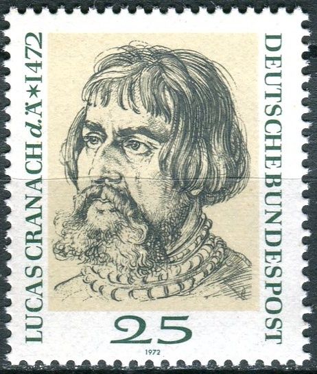 (1972) MiNr. 718 ** - Německo - 500. narozeniny Lucas Cranach d. Ä.