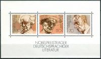 (1978) MiNr. 959 - 961 ** - Německo - BLOCK 16 - Nositele Nobelovy ceny: Německá literatura
