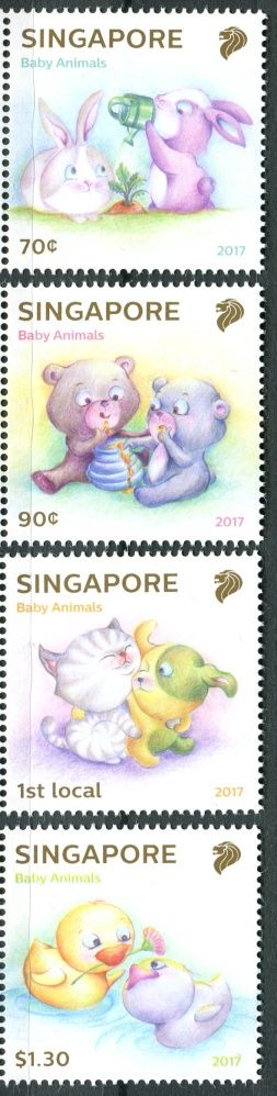 (2017) MiNr. 2448 - 2451 ** - Singapur - mláďata
