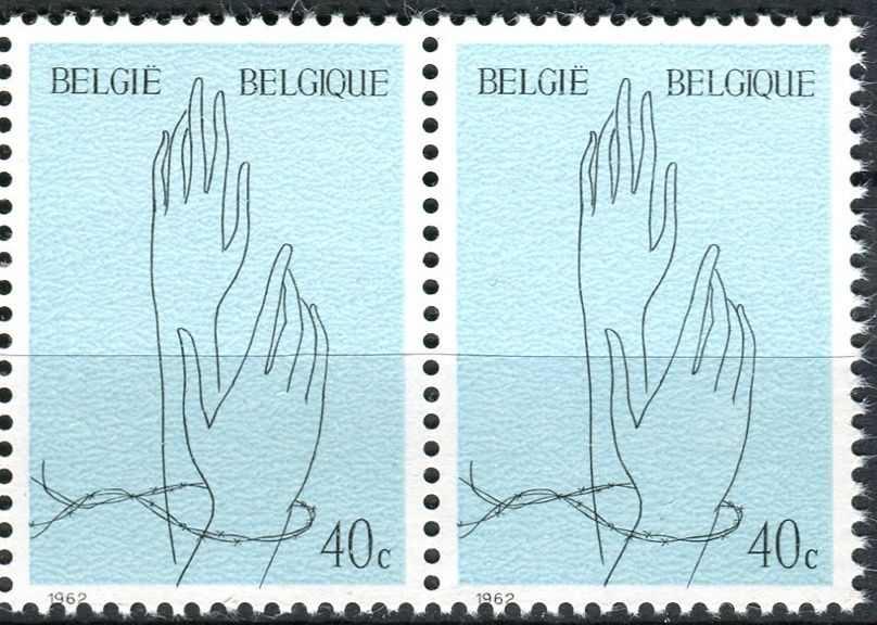 (1962) MiNr. 1284 ** - Belgie - 2-bl - Vzpomínka na oběti koncentračních táborů