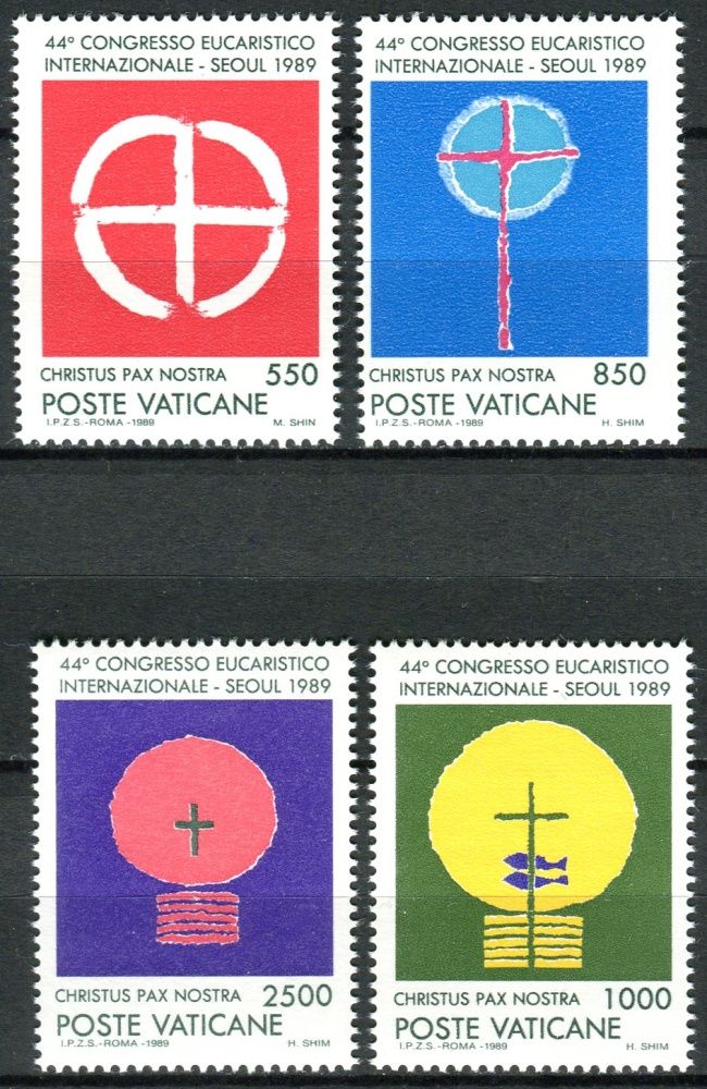 (1989) MiNr. 984 - 987 ** - Vatikán - Mezinárodní eucharistický kongres, Soul