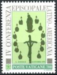 (1992) MiNr. 1070 ** - Vatikán - Shromáždění latinskoamerických biskupů, Santo Domingo