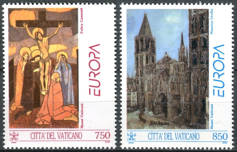 (1993) MiNr. 1099 - 1100 ** - Vatikán - Europa: současné umění