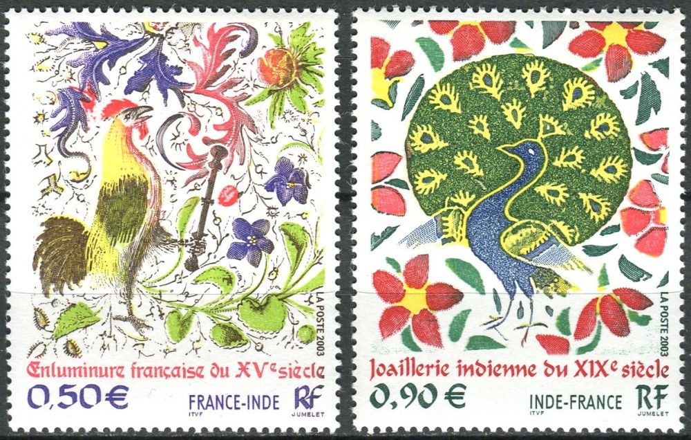 (2003) MiNr. 3771 - 3772 ** - Francie - Vztahy mezi Francií a Indií