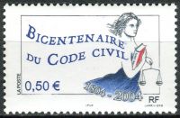 (2004) MiNr. 3788 ** - Francie - 200 let občanského zákoníku