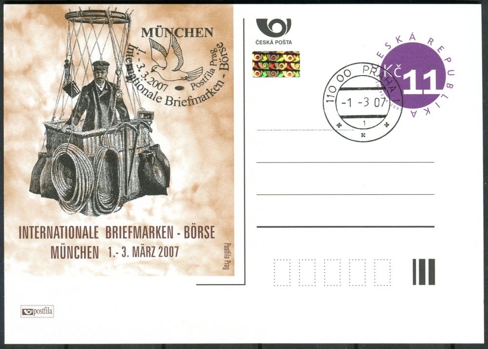 Česká pošta (2007) CDV 108 O - P 141 - München - razítko