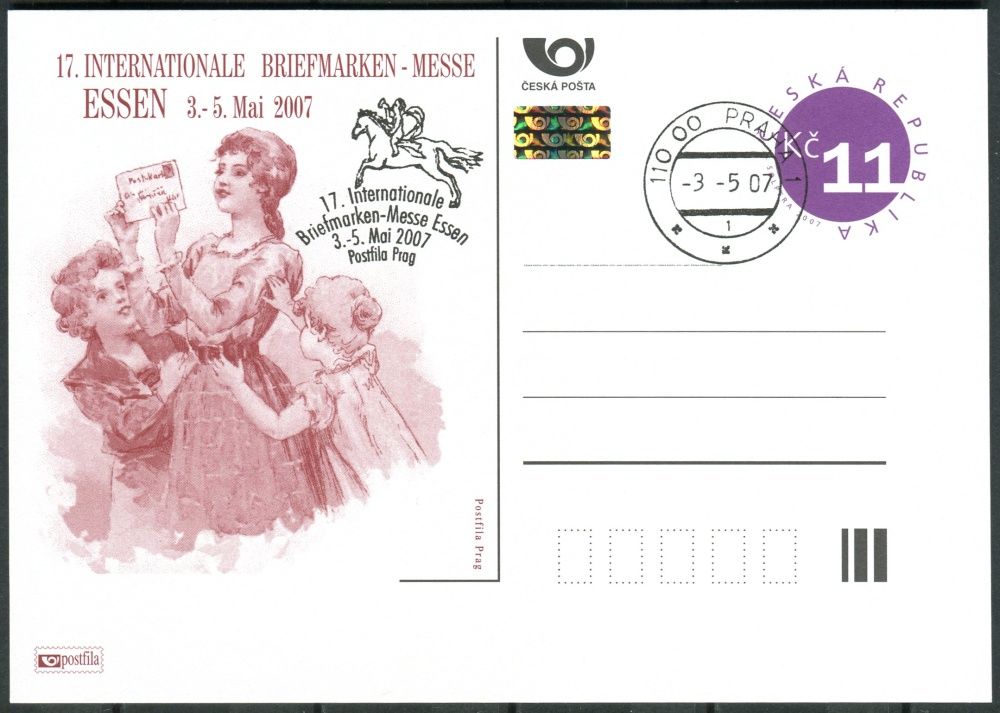 Česká pošta (2007) CDV 108 O - P 142 - Essen - razítko