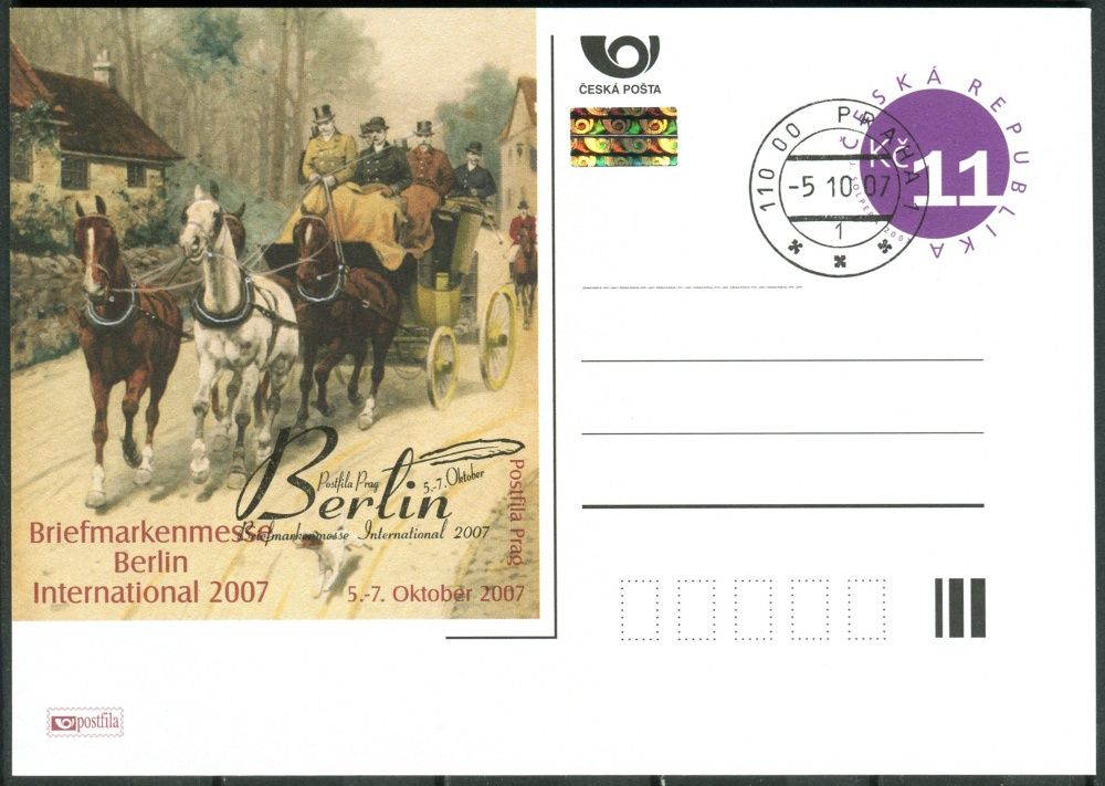 Česká pošta (2007) CDV 108 O - P 147 - Berlín - razítko