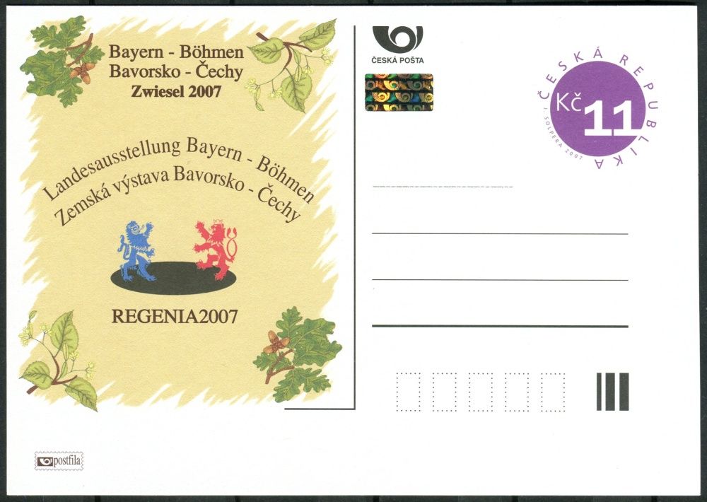 Česká pošta (2007) CDV 108 ** - P 143 - Regenia