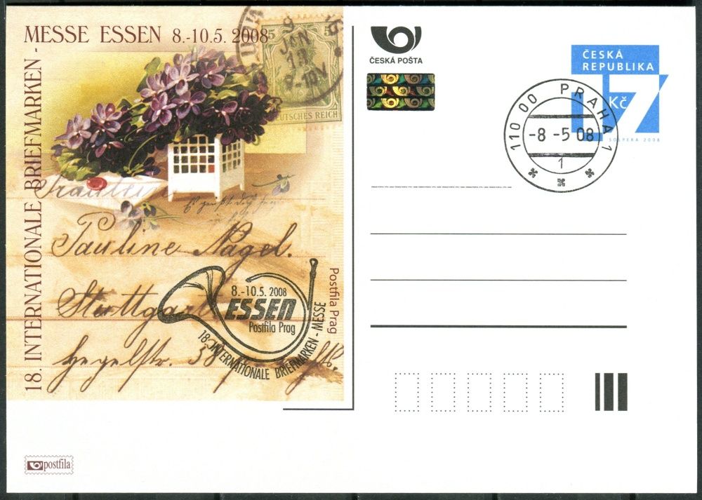 Česká pošta (2008) CDV 115 O - P 152 - Essen - razítko