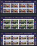 (2018) MiNr. 2398 - 2403 ** - Isle of Man - 8-bl - 125 let elektrická dráha na ostrově Man (I); Europa: mosty