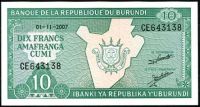Burundi - (P 33e)  10 Francs (2007) - UNC | CD série