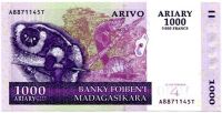 Madagaskar - (P 89)  1000 Ariary (2004) - UNC | A-M série