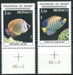 (1986) MiNr. 1766 - 1767 ** - Monako - Ryby z akvária oceánografického muzea
