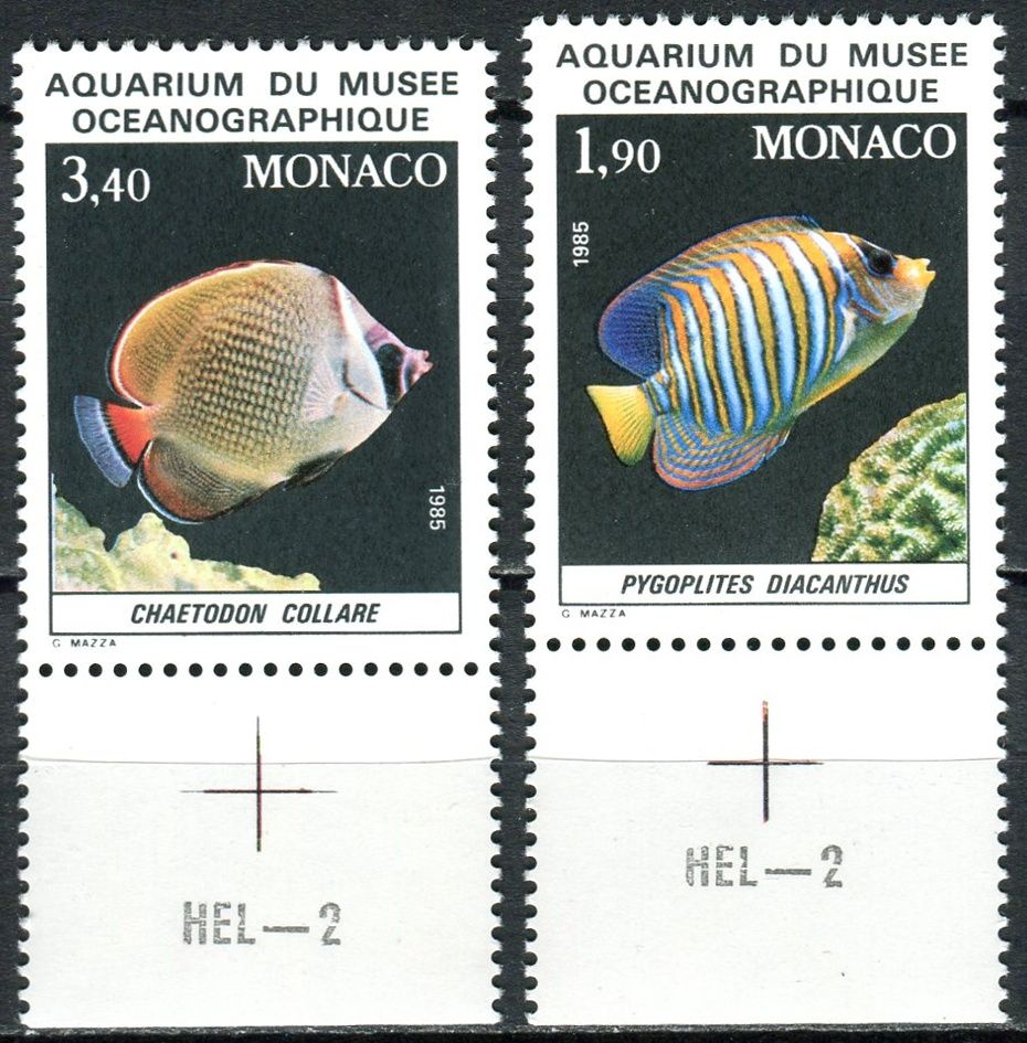 (1986) MiNr. 1766 - 1767 ** - Monako - Ryby z akvária oceánografického muzea