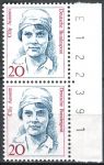 (1988) MiNr. 1365 ** - Německo - 2-bl - č.a. - Ženy německých dějin (V) - Cecily Aussem 