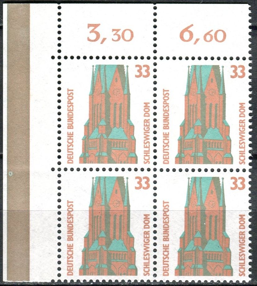 (1989) MiNr. 1399 A ** - Německo - 4-bl - poč. - Památky (V) 