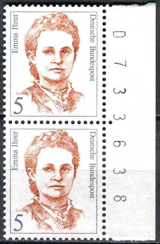 (1989) MiNr. 1405 ** - Německo - 2-bl - číslo archu - Ženy německých dějin (VIII) 