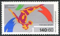 (1989) MiNr. 1409 ** - Německo - Sportovní podpora: MS Sportovní gymnastika, Stuttgart