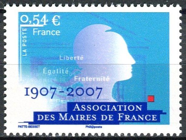 (2007) MiNr. 4291 ** - Francie - 100 let sdružení francouzských starostů