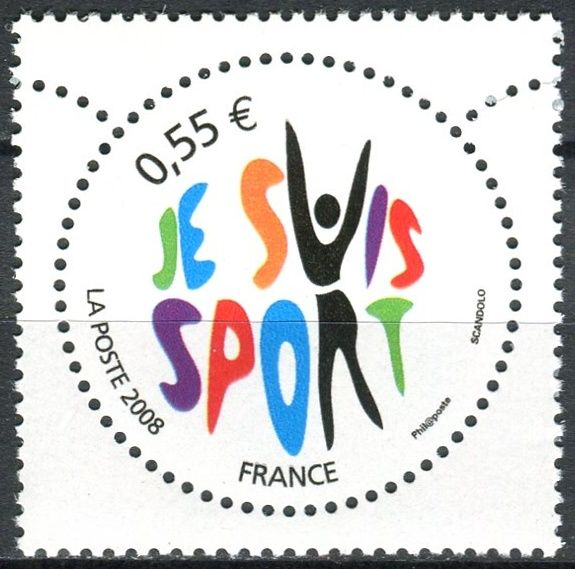 (2008) MiNr. 4522 ** - Francie - Kampaň pro populární sporty "Jsem sportovec"
