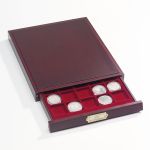 Mincovní box Lignum - 35 políček Ø 32 mm (2€ v kapsli)