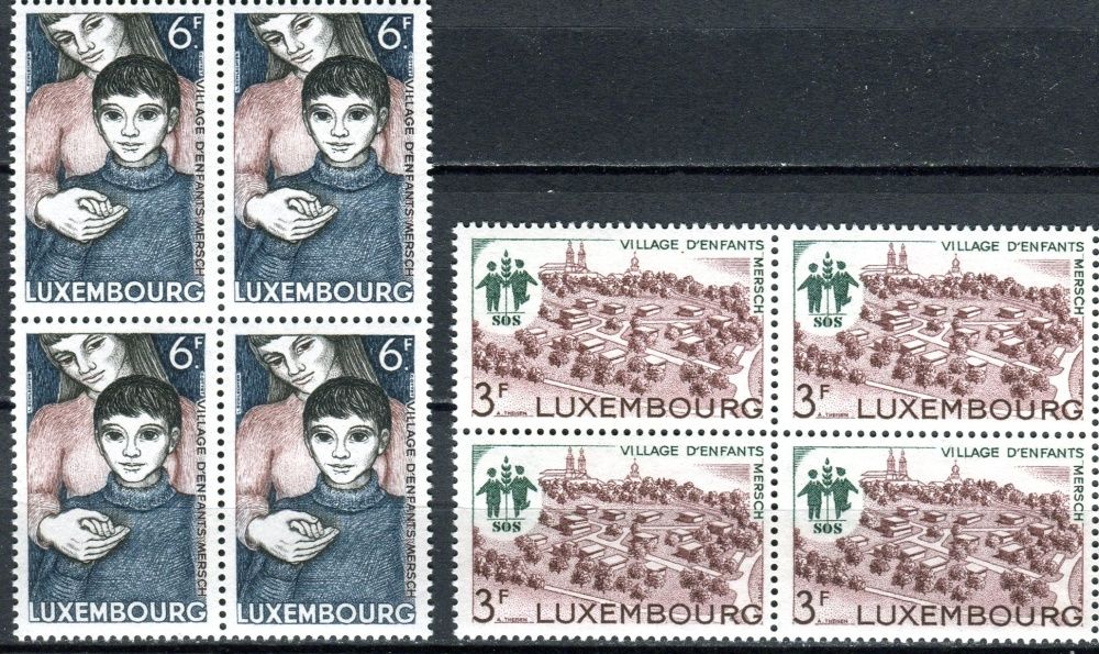 (1968) MiNr. 775 - 776 ** - Lucembursko - 4-bl - SOS dětská vesnička Mersch
