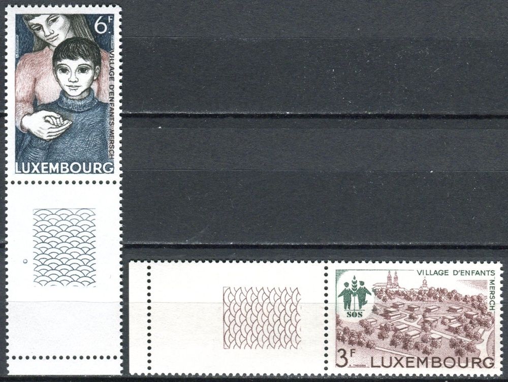 (1968) MiNr. 775 - 776 ** - Lucembursko - K - SOS dětská vesnička Mersch