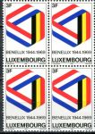 (1969) MiNr. 793 - ** - Lucembursko - 4-bl - 25. výročí podepsání Celní úmluvy Beneluxu