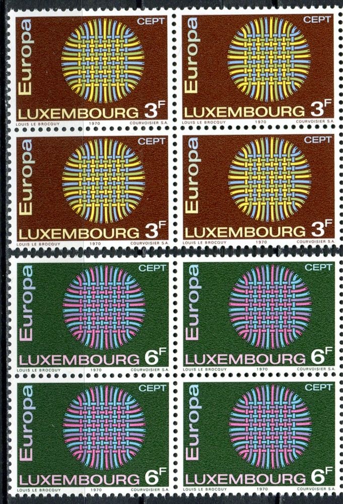 (1970) MiNr. 807 - 808 - ** - Lucembursko - 4-bl - Europa