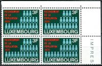 (1970) MiNr. 811 - ** - Lucembursko - 4-bl - sčítání lidu