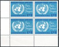 (1970) MiNr. 813 - ** - Lucembursko - 4-bl - 25 let Organizace spojených národů (OSN)