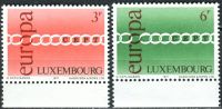 (1971) MiNr. 824 - 825 - ** - Lucembursko - Europa