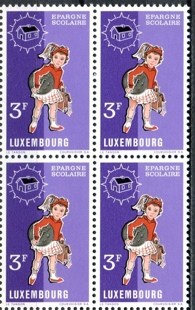 (1971) MiNr. 835 - ** - Lucembursko - 4-bl - Úspora škol