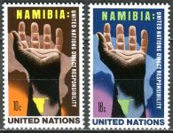 (1975) MiNr. 285 - 286 ** - OSN New York - Přímá odpovědnost Organizace spojených národů za Namibii