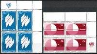 (1977) MiNr. 309 - 310 ** - OSN New York - 4-bl - rohová - Letecké známky