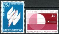 (1977) MiNr. 309 - 310 ** - OSN New York - Letecké známky