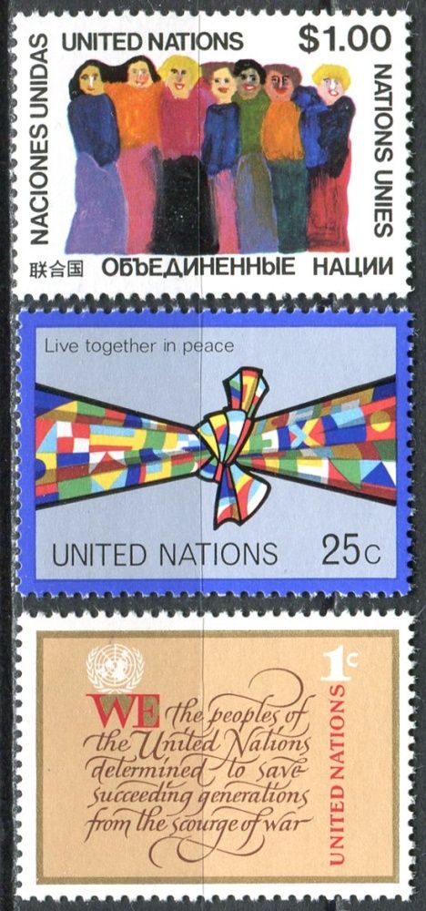 (1978) MiNr. 315 - 317 ** - OSN New York - „žít společně v míru“